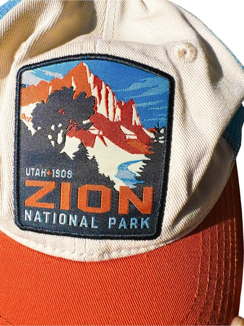 H3 SPORTGEAR MEN'S ZION NATIONAL PARK PATCH BACK CAP